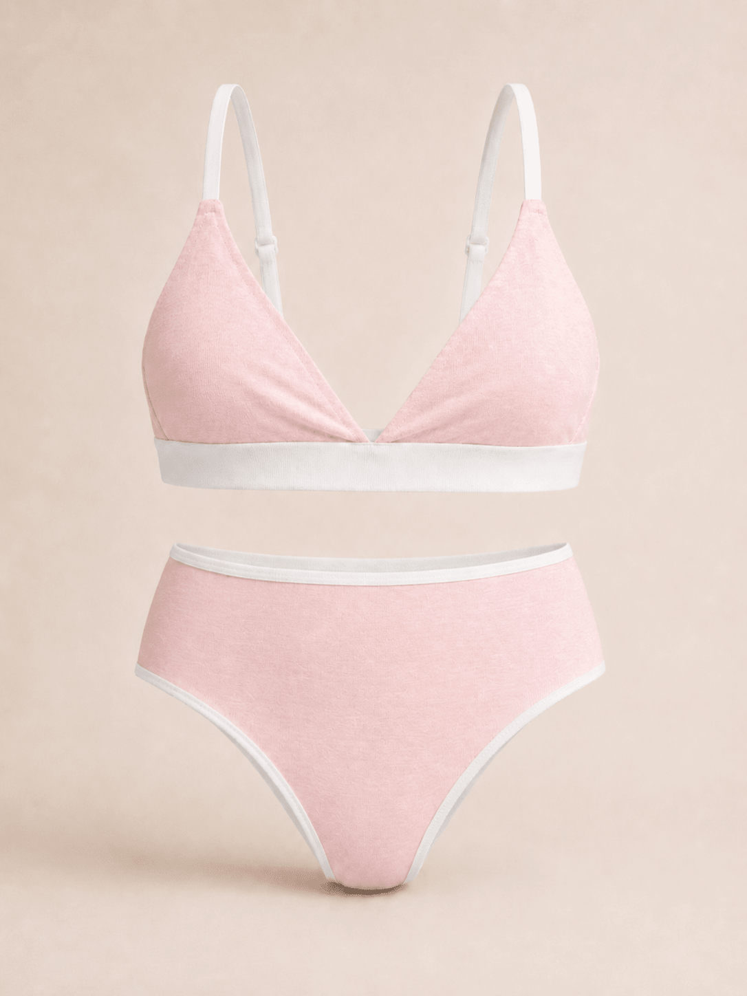 НАТУРАЛЬНИЙ КОМПЛЕКТ: БРА + СЛІПИ - Blush Pink - Form You
