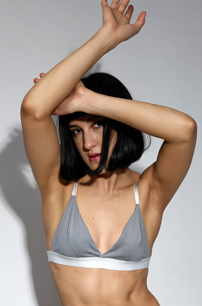 НАТУРАЛЬНИЙ КОМПЛЕКТ: БРА + СЛІПИ - Soft Gray - Form You