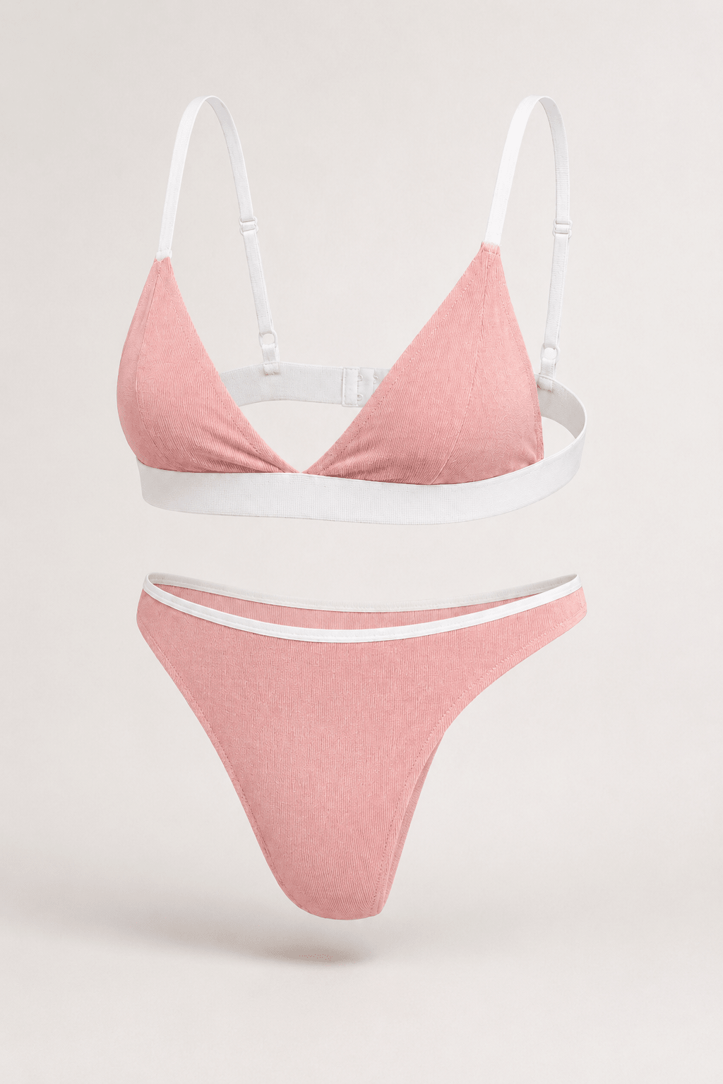 НАТУРАЛЬНИЙ КОМПЛЕКТ: БРА + СТРІНГИ - Blush Pink - Form You